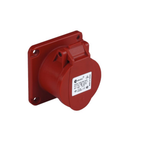 Розетка силовая встраиваемая 3Р+РЕ 32А 380-415В IP44