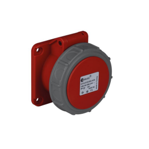 Розетка силовая встраиваемая (75х75) 3Р+РЕ 32А 380-415В IP67