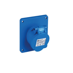 Розетка силовая встраиваемая наклонная 2Р+РЕ 32А 240В IP44