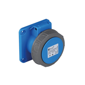 Розетка силовая встроенная (75х75) 2Р+РЕ 32А 240В IP67