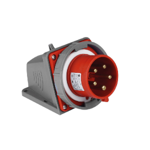 Вилка-фазоинвертор стационарная для монтажа на поверхность 3Р+РЕ+N 16А 380-415В IP67