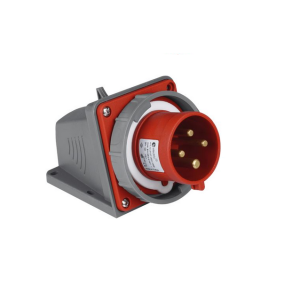 Вилка силовая стационарная настенная (70х70) 3Р+РЕ 32А 380-415В IP67