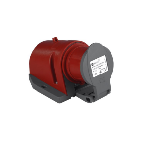 Вилка силовая стационарная настенная (с защелкивающейся крышкой) 3Р+РЕ 32А 380-415В IP44