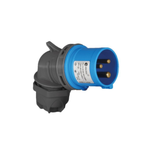 Вилка силовая угловая 2Р+РЕ 32А 240В IP44