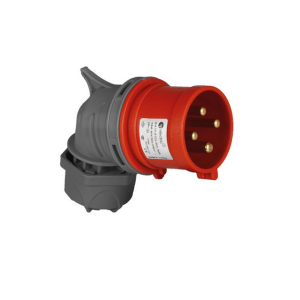 Вилка силовая угловая 3Р+РЕ 32А 380-415В IP44