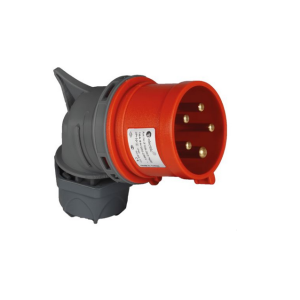 Вилка силовая угловая 3Р+РЕ+N 32А 380-415В IP44