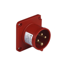Вилка силовая встраиваемая (70х70) 3Р+РЕ 32А 380-415В IP44