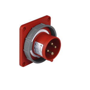 Вилка силовая встраиваемая (83х90) 3Р+РЕ 32А 380-415В IP67