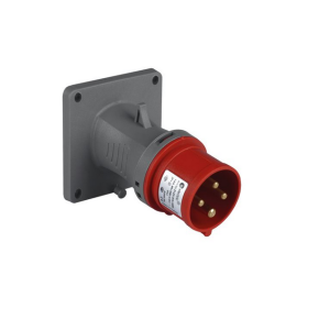 Вилка силовая встраиваемая наклонная 3Р+РЕ 32А 380-415В IP44