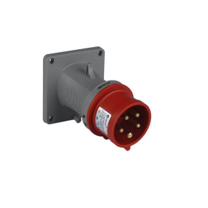Вилка силовая встраиваемая наклонная 3Р+РЕ+N 32А 380-415В IP44