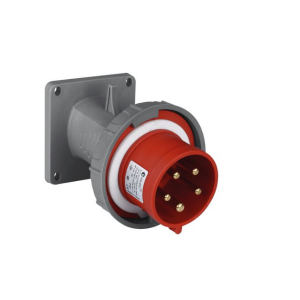 Вилка силовая встраиваемая наклонная 3Р+РЕ+N 32А 380-415В IP67